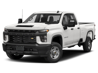 2022 white chevy silverado 2500 front left angle view