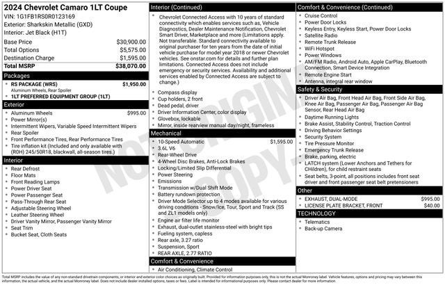 2024 Chevrolet Camaro 1LT