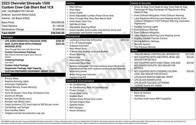 2023 Chevrolet Silverado 1500 Custom