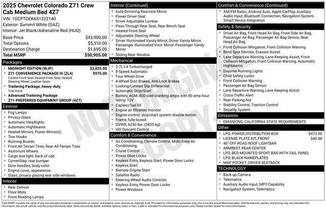2025 Chevrolet Colorado Z71