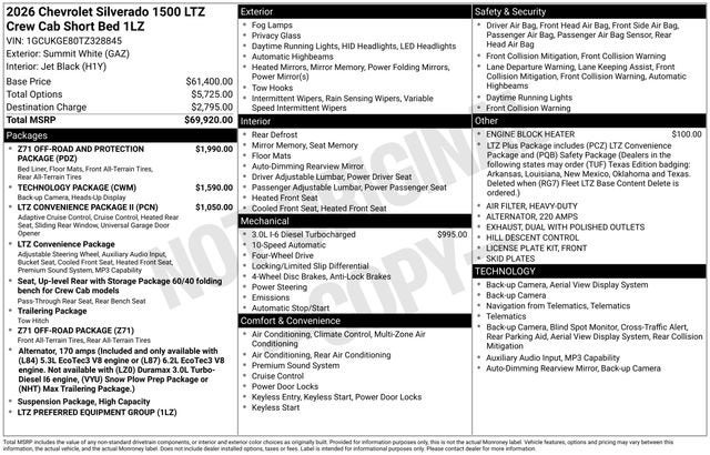 2026 Chevrolet Silverado 1500 LTZ