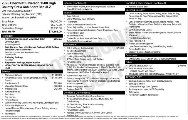 2025 Chevrolet Silverado 1500 High Country