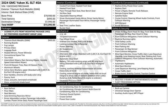 2024 GMC Yukon XL SLT