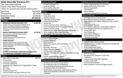 2026 Chevrolet Traverse Z71