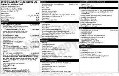 2026 Chevrolet Silverado 2500 HD LTZ