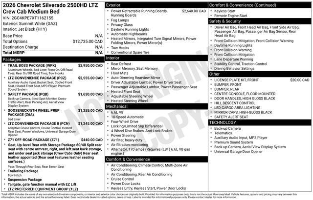 2026 Chevrolet Silverado 2500 HD LTZ