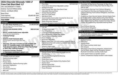 2026 Chevrolet Silverado 1500 LT