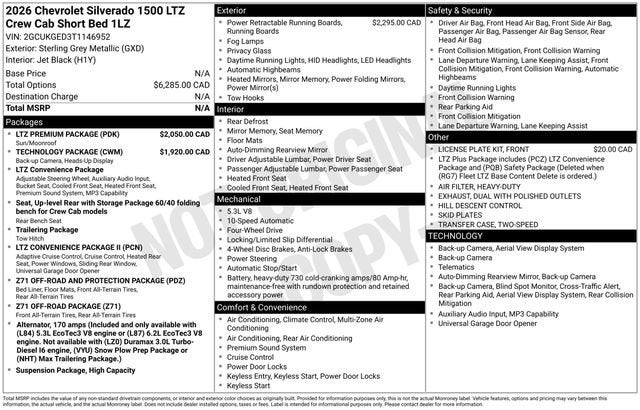 2026 Chevrolet Silverado 1500 LTZ