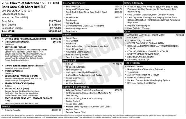 2026 Chevrolet Silverado 1500 LT Trail Boss