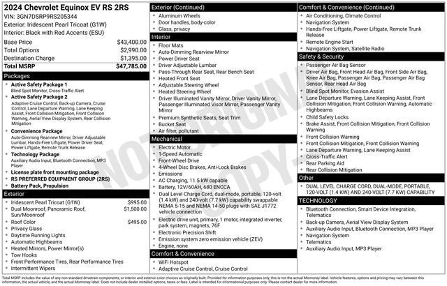2024 Chevrolet Equinox EV 2RS