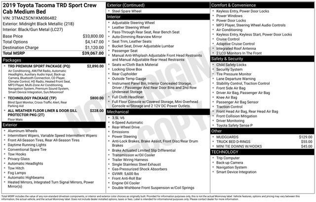 2019 Toyota Tacoma 2WD SR5