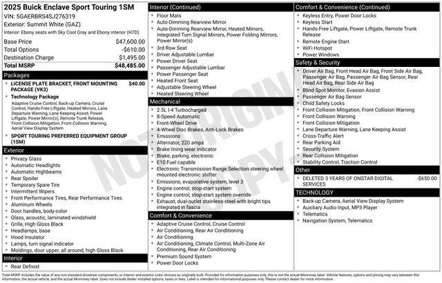 2025 Buick Enclave Sport Touring