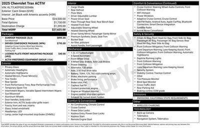 2025 Chevrolet Trax ACTIV