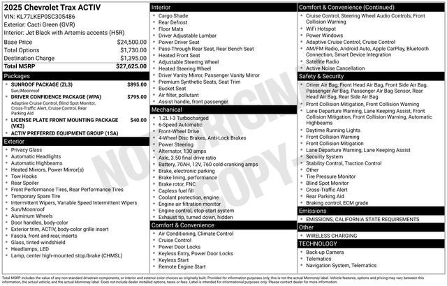 2025 Chevrolet Trax ACTIV