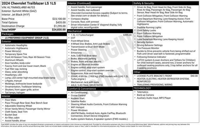 2024 Chevrolet Trailblazer LS