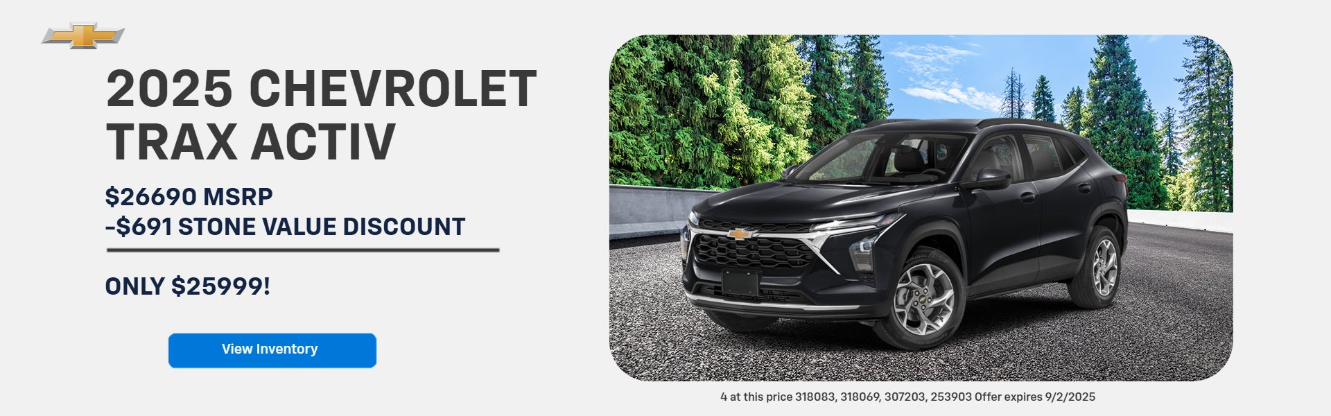 2025 Chevy Trax Activ Offer