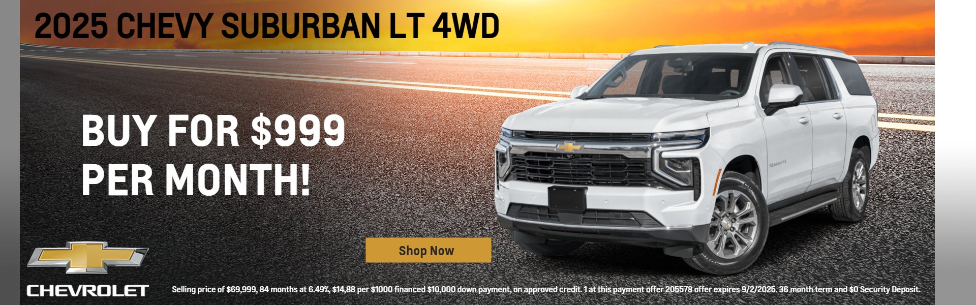 2025 Chevy Suburban Offer
