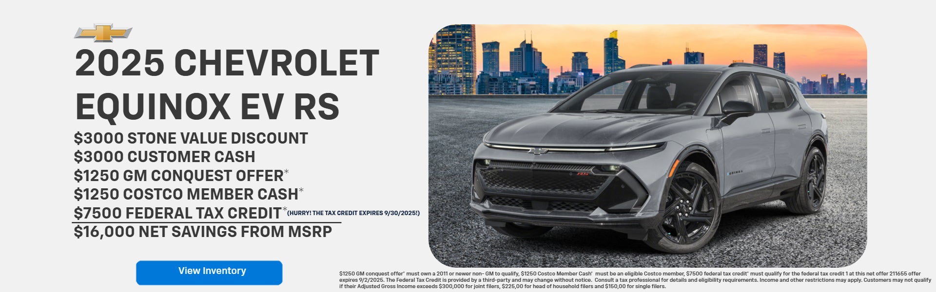 2025 Chevy Equinox EV RS Offer